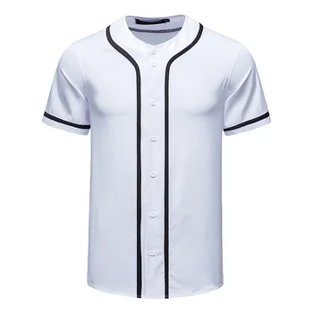 Мужская модная повседневная рубашка, хлопковая бейсбольная толстовка, рубашка с коротким рукавом, мужские футболки большого и высокого размера, Мужские однотонные футболки, комплект