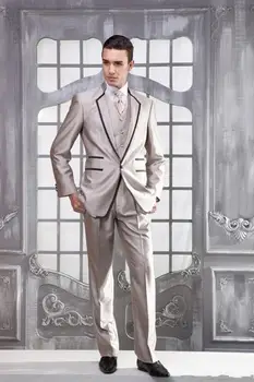 Новейшие дизайны Пальто и брюк, Модные Мужские Костюмы Custome Homme Terno Masculino, Высококачественные Смокинги Slim Fit Для Мужчин (Куртка + Брюки + Галстук + Жилет)