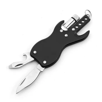 Мини-комбинированный инструмент из нержавеющей стали, складной карманный портативный карманный нож для улицы, Многофункциональный военно-тактический нож EDC