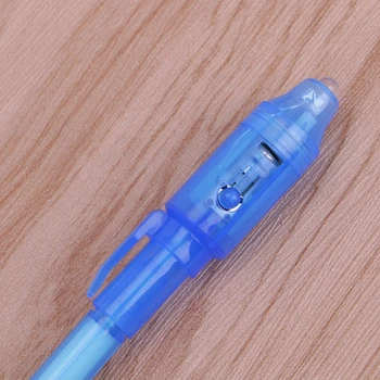 Ручка с невидимыми чернилами 6 шт./компл., встроенная ультрафиолетовая подсветка для безопасности использования ручки