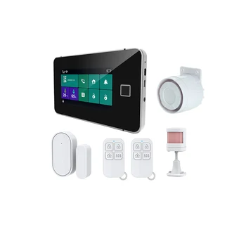 Внутренняя противоугонная интеллектуальная охранная система беспроводной домашней безопасности Tuya Burglar Wifi 4g GSM Комплект домашней сигнализации