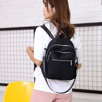 Нейлоновый рюкзак, сумка через плечо, водонепроницаемый женский школьный рюкзак, модные школьные сумки для девочек-подростков, женский рюкзак Mochila Bagpack
