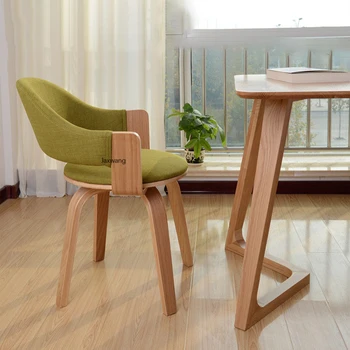 Индивидуальный Скандинавский обеденный стул Мебель для дома Вращающиеся обеденные стулья Минималистичный Современный Досуг Вращающиеся стулья Кресло со спинкой