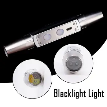 Ультрафиолетовый Светодиодный фонарик Blacklight Light 395/365 Контроль Лампы Identificatio Уф-Нм Контроль Света Факела Jade Ultrav E5X9