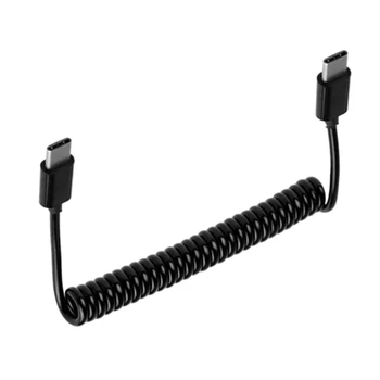 Кабель для передачи данных USB 3.1 Type C USB C Пружинный телескопический зарядный кабель для аксессуаров для телефонов Android Автомобильный USB-кабель