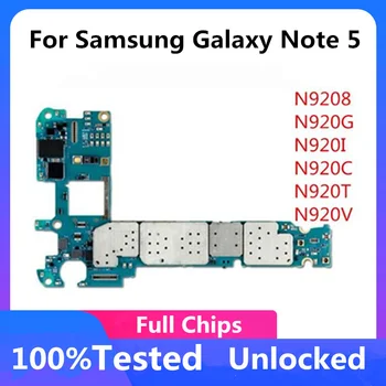 32 гб Оригинальная Разблокированная Европейская Версия для Samsung Galaxy Note 5 N9208 N920G N920I N920C N920F N920T N920A N920V Материнская Плата