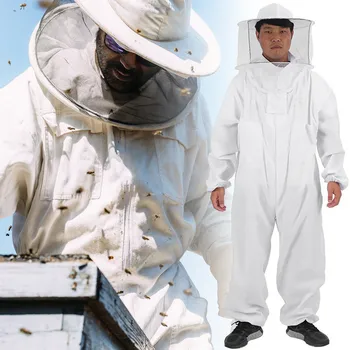 Костюм для пчеловодства с защитой от укусов, одежда для пчеловодства с полной защитой, костюм для пчеловодства с круглыми принадлежностями для пчеловодства для мужчин