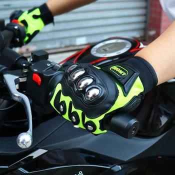 Вместительная зеленая перчатка, Мотоциклетные перчатки, Пригодные для носки, Дышащий сенсорный экран для мотокросса, Гоночная Защитная экипировка для мотоциклов и велосипедов, лето