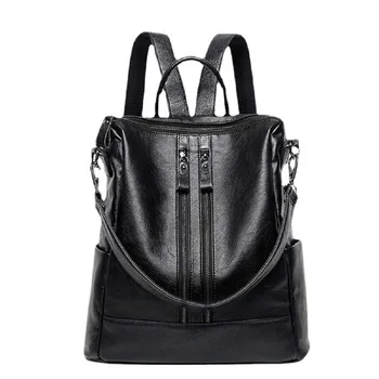 Женский модный многофункциональный дорожный рюкзак из искусственной кожи, сумка большой емкости, женская маленькая школьная сумка