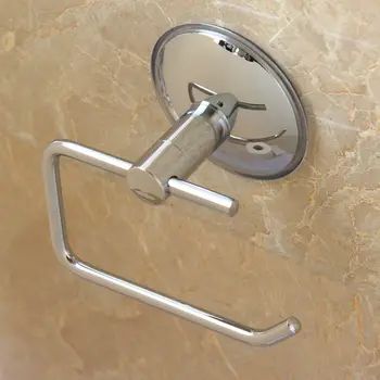 Держатель туалетной бумаги для ванной комнаты из нержавеющей стали, держатель рулона, держатель салфетки, монтируемый на стену с помощью вакуумной присоски