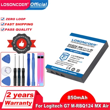 LOSONCOER 850 мАч L-LL11, NTA2319 Высокой емкости для беспроводной лазерной мыши Logitech G7, M-RBQ124, MX Air 190310-2000 F12440020