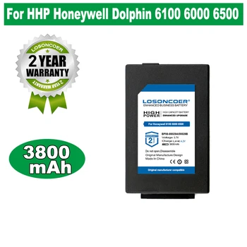 3800 мАч Для HHP Honeywell Dolphin 6500 6000 5100 6100 6510 BP06-00029A BP06-00028B 6000-BTEC 6000-BTSC Аккумулятор для сканера штрих-кодов