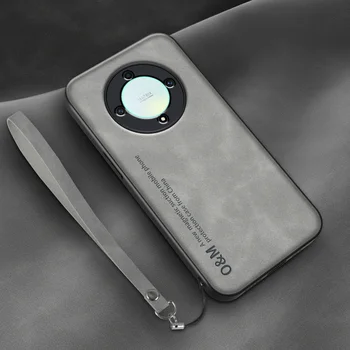 Чехол для телефона Honor Magic 5 PRO 5G, роскошная искусственная кожа, ретро текстура, тонкая задняя крышка для Huawei Honor Magic 5 Lite, чехлы Funda