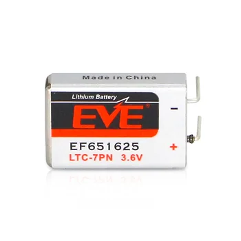 Литиевая батарея EVE 3,6 В EF651625 LiSOCl2 Аккумулятор емкостью 750 мАч