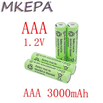 Качественная аккумуляторная батарея 1.2 В AAA 3000 мАч 1.2 В AAA 3000 мАч Ni-MH аккумуляторная батарея 1.2 В