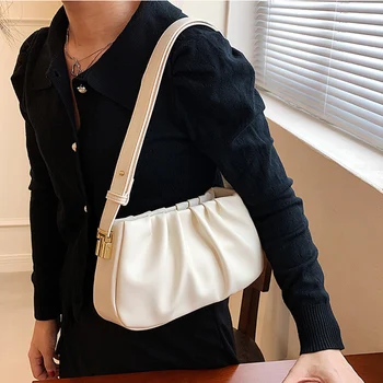 Маленькие сумки через плечо с клапаном для женщин, весенняя новинка 2023 года, дизайнерский модный тренд, кожаная сумка на цепочке, сумка подмышками, сумки подмышками