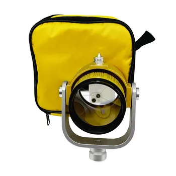 Новая одинарная призма для тахеометра Sok 5 /8x11 внутренняя резьба желтого цвета -30 мм с сумкой