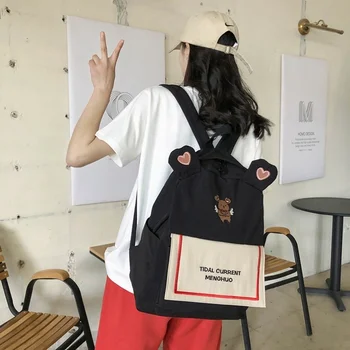 Новые Ins Японский Harajuku Милый Рюкзак для ученицы младших классов Средней школы, Рюкзак в стиле Wild Navy, Маленький Свежий Школьный Рюкзак Для женщин 2023
