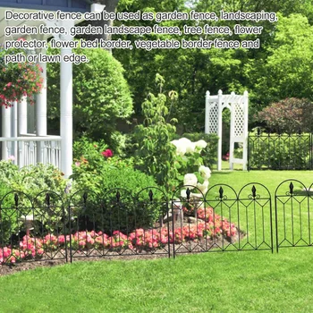 5шт Садовый бордюр, декоративная окантовка, растение, окаймляющее газон, железный забор из макраме, ограждение для домашних животных Для декора двора и сада на открытом воздухе