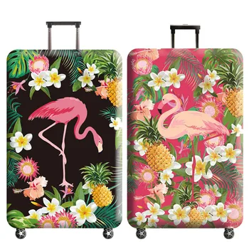 Утолщенный чехол для багажа с рисунком милой птицы, эластичный чехол для багажа, подходящий для 18-32-дюймового чемодана, Пылезащитный чехол, аксессуары для путешествий