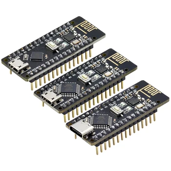 RF-Nano для Arduino Nano V3.0, плата Micro USB Nano ATmega328P QFN32 5V 16M CH340, интегрирует беспроводную связь NRF24L01 + 2.4G