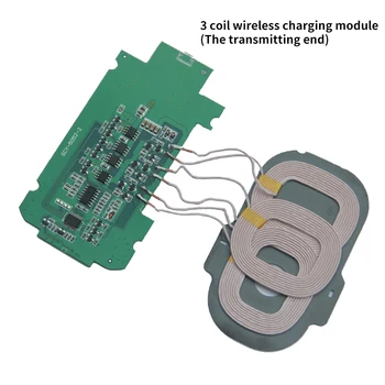 Модуль беспроводного зарядного устройства с 3 катушками, передатчик, печатная плата PCBA, катушка, модифицированная импортным решением ST Chip