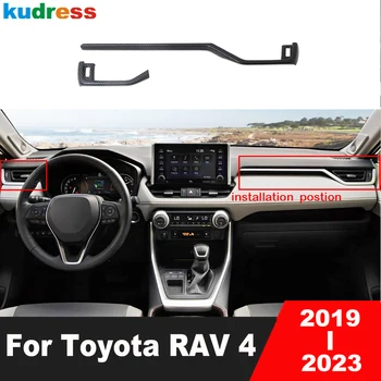 Аксессуары для интерьера Toyota RAV4 RAV 4 2019 2020 2021 2022 2023 Отделка крышки вентиляционного отверстия бокового кондиционера автомобиля из углеродного волокна