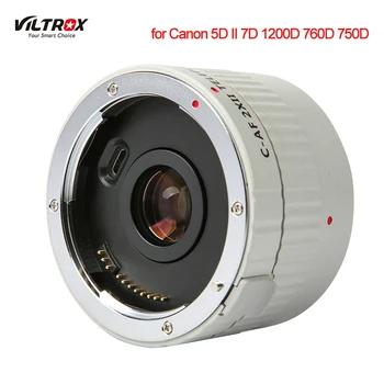 Удлинитель Телеконвертера Viltrox C-AF 2XII с Автофокусом для объектива Canon EOS EF для камеры Canon 5D II 7D 1200D 760D 750D