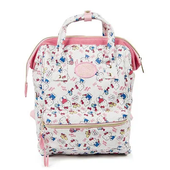 Школьная сумка Sanrio Hello Kitty из искусственной кожи, рюкзак с героями мультфильмов Melody, водонепроницаемая повседневная школьная сумка для учащихся средней школы большой емкости