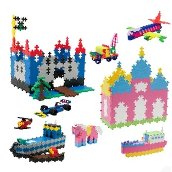 1200 предметов базовых наборов игрушек для строительства зданий, детских пластиковых сборок, головоломок и развивающих игрушек