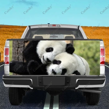 симпатичная панда животное автомобильная наклейка модификация заднего хвоста грузовика на заказ подходит для внедорожника грузовика боли автомобиля упаковочные аксессуары наклейки