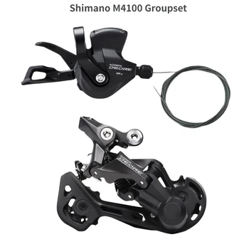 SHIMANO Deore M4100 Groupset SL M4100 Рычаг переключения передач + RD M4120 Задний переключатель MTB Deore 10-ступенчатый SL + RD