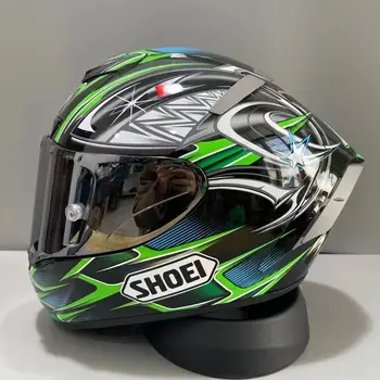 Шлем SHOEI X14 зеленый мотоциклетный шлем Liuchuanming с защитой от падения для верховой езды