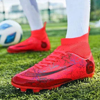 Качественная Футбольная Обувь Оптом Футбольные Бутсы Обувь C.Ronaldo Futebol Chuteira Campo TF /FG Футбольные Кроссовки Тренировочная Обувь Для Футзала