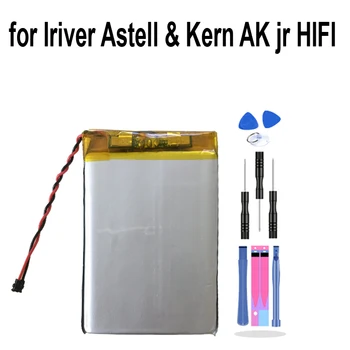 Сменный Литий-Полимерный Аккумулятор 3,7 В Для Iriver Astell & Kern AK jr HIFI Batterie с 2-проводным Разъемом