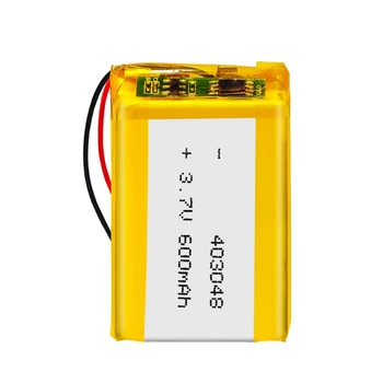 Литий-полимерная 403048 Аккумуляторная батарея емкостью 600 мАч 3,7 В для Gps-трекера, портативных раций, Тахографа, навигатора