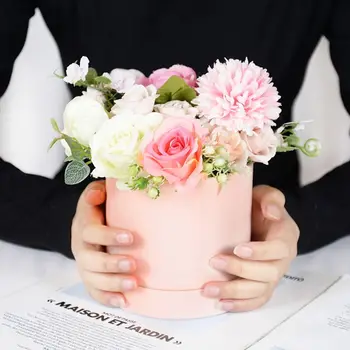 Подарки День свадьбы День рождения День Святого Валентина Коробки для упаковки цветов Пакет для упаковки роз Корзина для бумаги с цветами Подарочная коробка с цветами