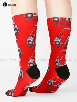Вот Как я Катаю Носки Для Гольфа Рождественские Носки Мультяшные Удобные Лучшие Спортивные Носки Для Девочек с Цифровой Печатью 360 ° На Заказ Harajuku