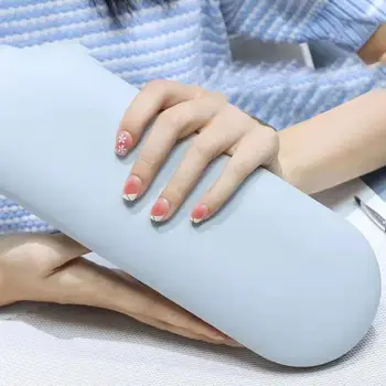 Подставка для рук для ногтей, утолщенная подушка для дизайна ногтей, инструмент для маникюра из искусственной кожи, удобная акриловая подставка для ногтей, мягкая подставка для рук.