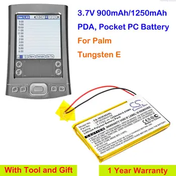 Аккумулятор CS для КПК, карманных ПК емкостью 900 мАч/1250 мАч UP383562A A6 для Palm Tungsten E