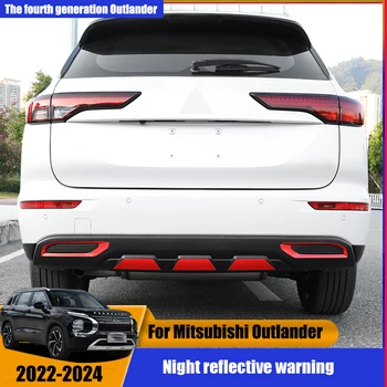 Светоотражающие наклейки на дверь автомобиля, предупреждающие наклейки на кузов автомобиля, наклейки против открывания дверей для Mitsubishi Outlander 2023