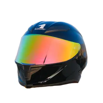 Одобренный DOT Ярко-черный Цветной шлем Мотоциклетный Мужской шлем Casco с георадарным спойлером, женский шлем для верховой езды