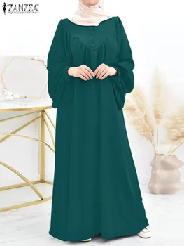 Турция Абая Халат Оверсайз Мусульманский Хиджаб Длинное Платье Ид Мубарек Абаи Для Женщин Мусульманская Одежда С Пышными Рукавами Макси Vestidos Кафтан