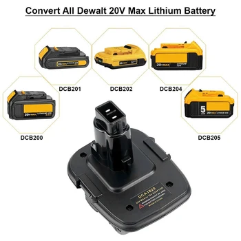 DCA1820 Аккумуляторный Адаптер Battery Convertor Adapter 20V Преобразован В 18V Никель Совместимый с Литиевой Батареей Dewalt 18V 20V