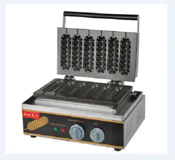 FY-119 Электрическая вафельница для Лолли, машина для приготовления хрустящих вафель для хот-догов 6 шт./time ATT