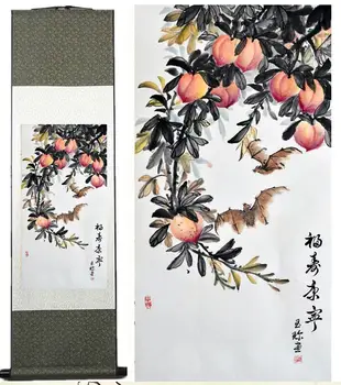 Роспись птиц и цветов Украшение домашнего офиса Китайская роспись свитков роспись птиц Весенние картины живопись