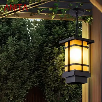 ANITA Классический подвесной светильник уличный ретро светодиодный светильник водонепроницаемый для украшения коридора дома
