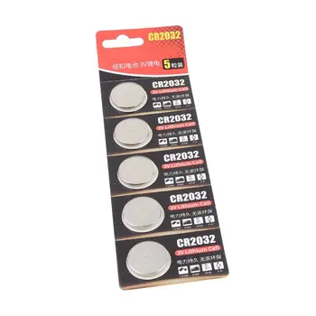5 Шт 3-Вольтовые Литиевые Элементы для монет Плата Кнопочной батареи ECR2032 CR2032 5004LC KCR2032
