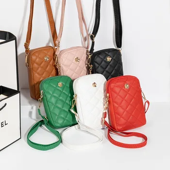 Новые модные сумки через плечо для женщин, модная мобильная сумка для хранения с алмазной вышивкой, кошелек для девочек 2023, повседневная сумка через плечо