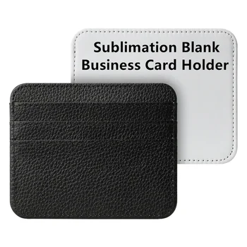 2023, Новый Сублимационный Белый Пустой деловой футляр для кредитных карт, кошелек для монет из искусственной кожи, подарок для печати логотипа своими руками